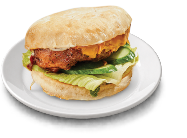 High Protein Double Chicken Burger